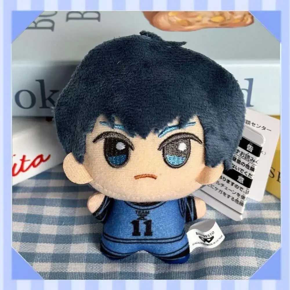 Blue Lock 10Cm Striker Plush Keychain, Japanese Anime Backpack Charm, Soccer Dol